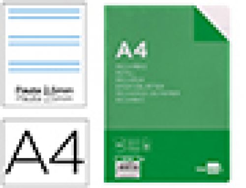 Recarga liderpapel folio 100 f 4tf-03 2 rayas pauta estrecha 4 furos com margem , Liderpapel , 13899 , 8423473138995
